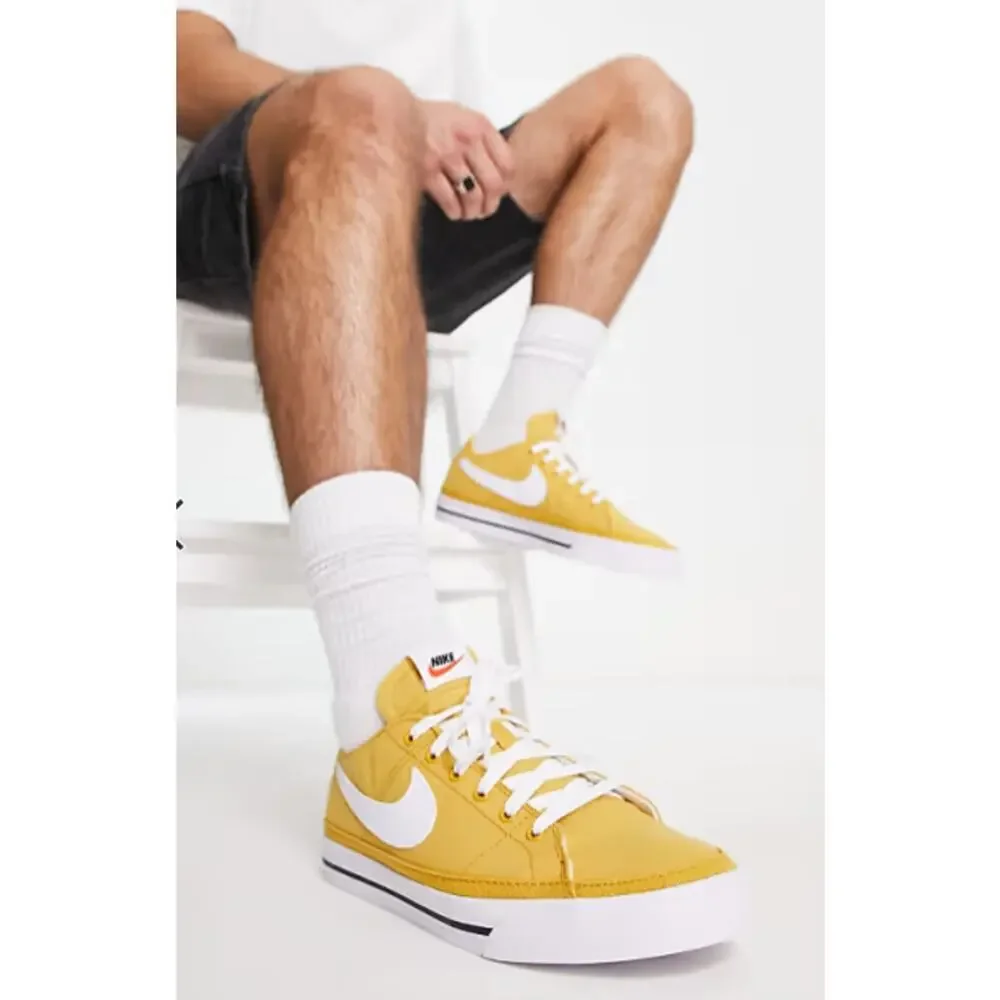 Nike Court Legacy Canvas Sanded Gold Sneakers Men Sz 11 CW6539-700 - Picture 2 of 16